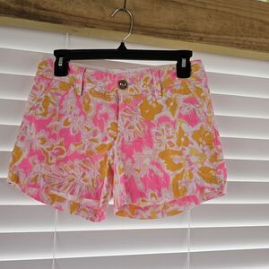 Lilly Pulitzer Kir Royal Pink Ooh La La Callahan Shorts size 00